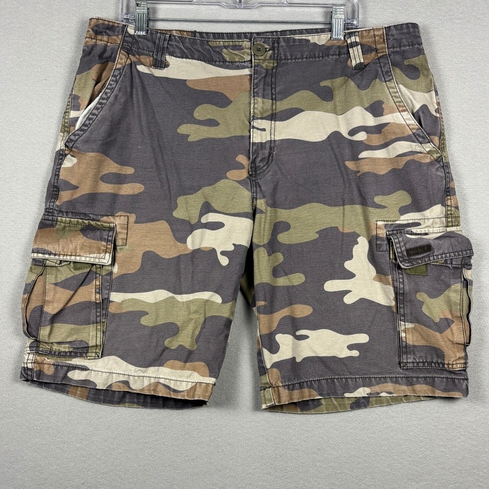 Smiths Workwear 1906 Camo Cargo Shorts 38 Camouflage Cotton Mens